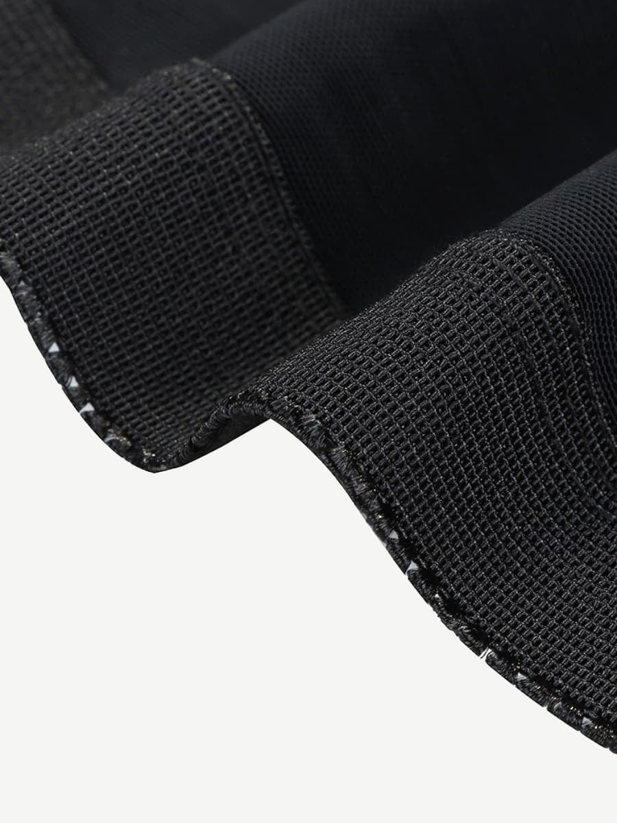 Tummy control High Waist Open Butt Shape Wear Shorts Stretchy black